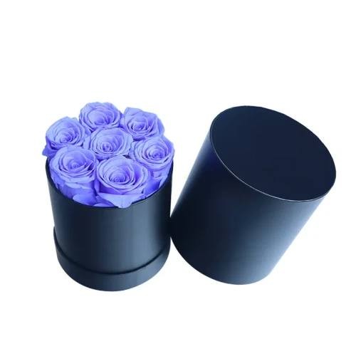 preserved roses in round box
