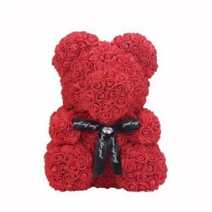red bear of roses - 40 cm 